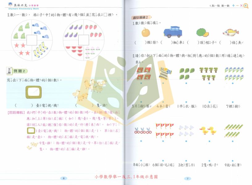 世一國小 奧林匹克數學 小學數學 舉一反三 國小數學 1~6年級 附解答【國小數學輔材】 