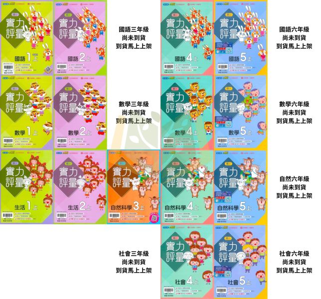 【預購+現貨】翰林國小 115上｜【實力評量】｜國小1~6年級｜國語/數學/生活/自然/社會｜附練習簿/解答 翰林國小115上,實力評量,國小評量,國語評量,數學評量,生活評量,自然評量,社會評量,練習簿,附解答