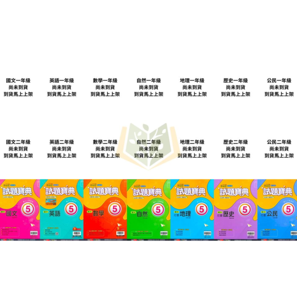 翰林國中 評量 試題寶典 114上 國中1~3年級 國文 英語 數學 自然 地理 歷史 公民 附解答 