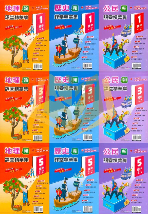 奇鼎國中【課堂精華集+考試必備】標準講義 115上 國中7~9年級｜地理/歷史/公民/社會｜適用康軒/翰林｜附解答 奇鼎講義、課堂精華、考試必備、114上114下、國中社會科、地理歷史公民、康軒翰林適用、附解答、7-9年級、社會講義