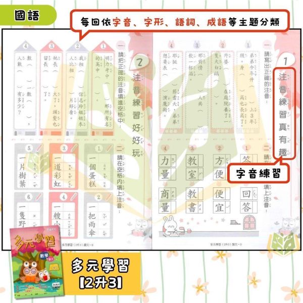 國小暑假先修｜高升鑫國小 多元學習／直說系列／雙想抱 段層教材 1-6年級（附解答） 高升鑫教材,暑假作業,國小複習,段層系列,多元學習,直說系列,雙想抱,國語數學,附解答,暑假先修