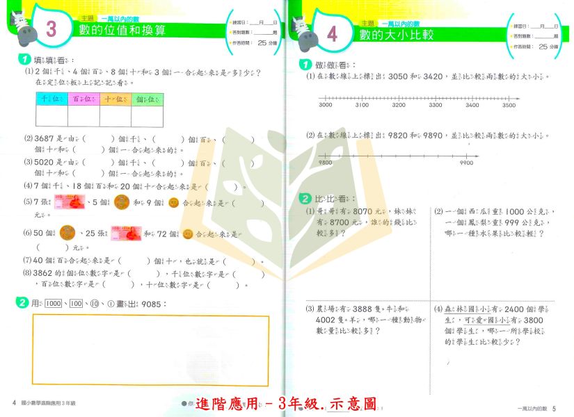 南一國小 進階應用 國小數學 3~6年級 附解答【國小數學輔材】 