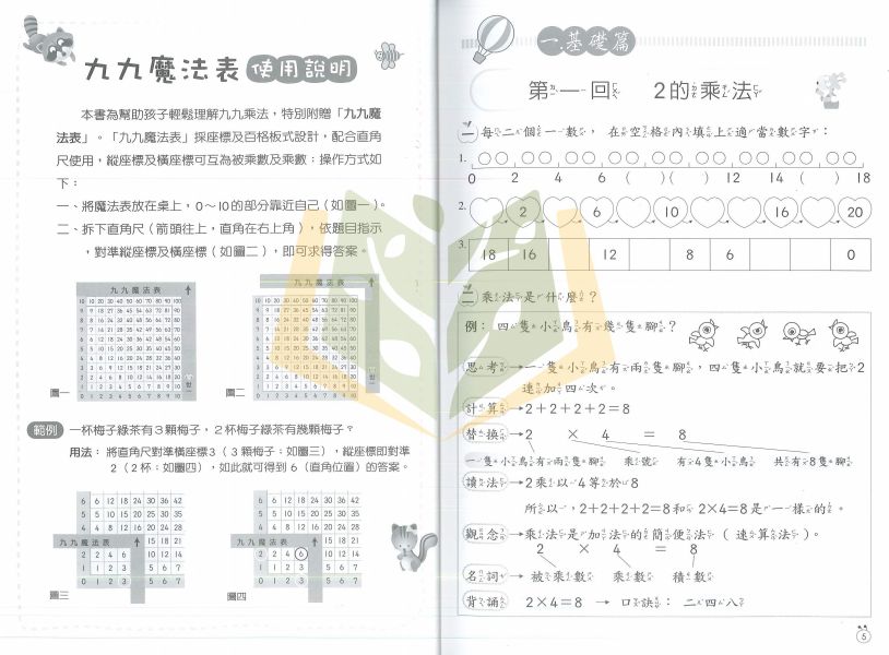 世一國小 九九乘法100分 國小數學 低年級 附解答【國小數學輔材】 