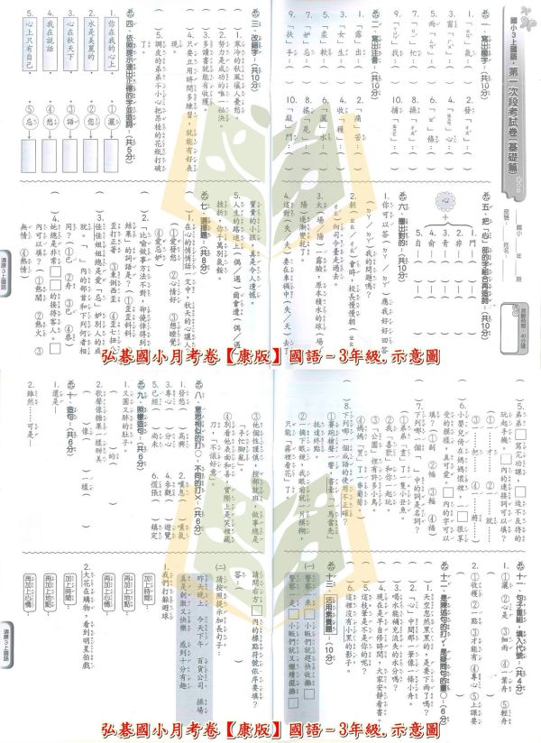 弘碁國小 114上 最新版《國小月考卷/段考卷》適用康軒 國小1~6年級 國語/數學/生活/自然/社會 附解答【考前首選/月考必備】 弘碁月考卷、國小段考卷、康軒版評量、114上最新版、國語數學自然社會、國小考前練習、期末期中考卷
