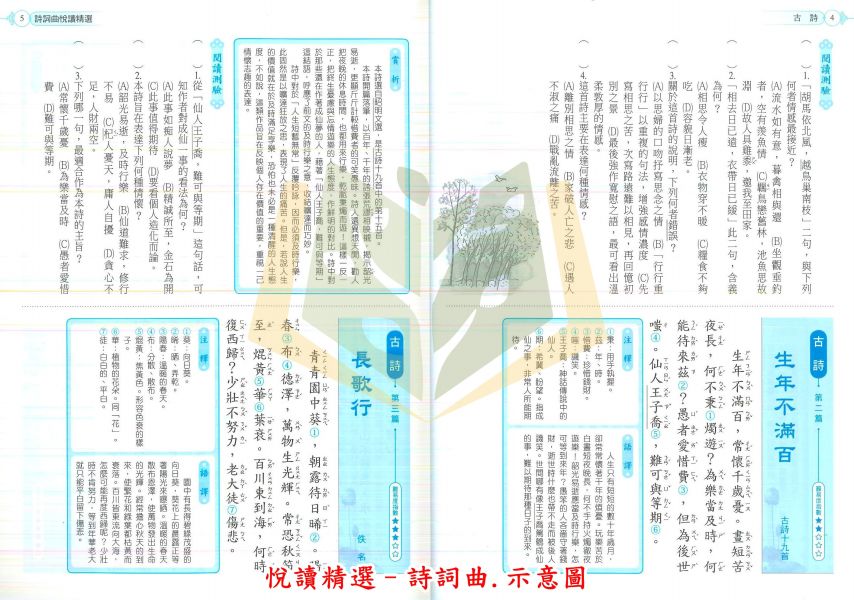 康軒國中 搶分王 悅讀精選 詩詞曲 世說新語【國中國文輔材】 