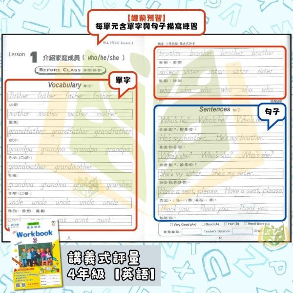 瑞華國小【英語講義式評量/練習本/測驗卷】適用康軒/翰林/何嘉仁 115上 國小1~6年級 附解答 瑞華國小115上,英語講義式評量,英語練習本,英語測驗卷,國小英語,康軒版,翰林版,何嘉仁版,1年級,2年級,3年級,4年級,5年級,6年級,附解答