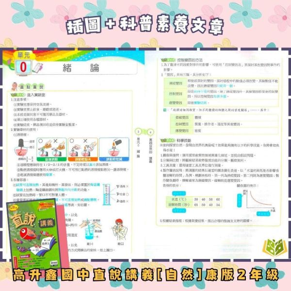 高升鑫國中【直說講義】標準講義 115上 國中7~9年級｜英語/數學/自然｜適用康軒/翰林/南一｜附解答 高升鑫直說講義、115上、國中7-9年級、英語數學自然、三版適用、附解答、國中講義、標準講義、課後複習