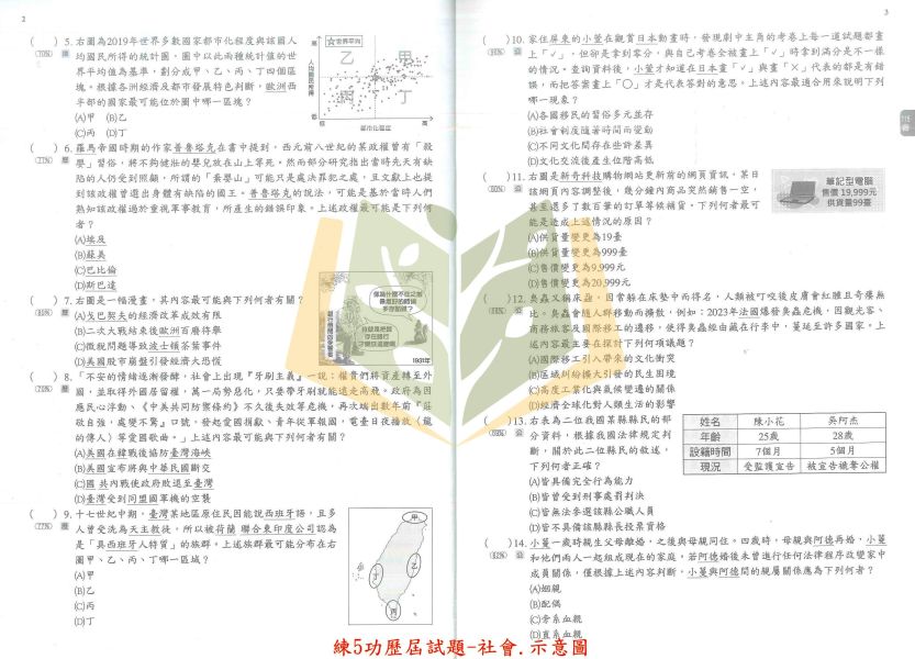 116國中會考 明霖【練5功 歷屆試題】收錄106~115年 考古題｜關鍵重點五合一/模擬試題｜國文/英語/數學/自然/社會/套書 附解答 明霖國中會考、116會考、練5功、歷屆試題、模擬試題、會考總複習、國中文英數自社、會考衝刺、會考解答、會考重點整理