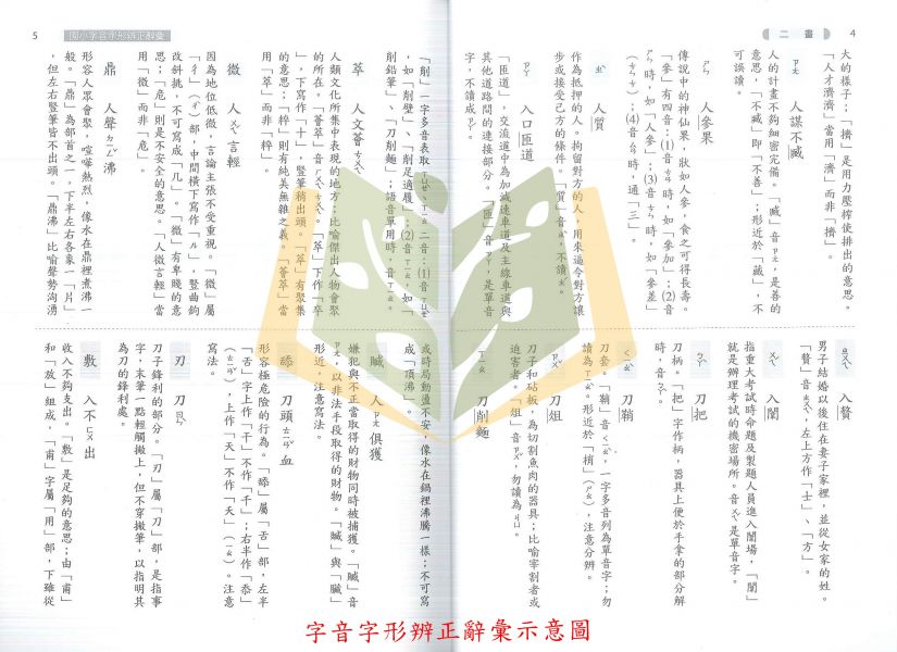 【國小國語輔材】國小字音字形辨正辭彙/國小組字音字形模擬試題.光田出版社 