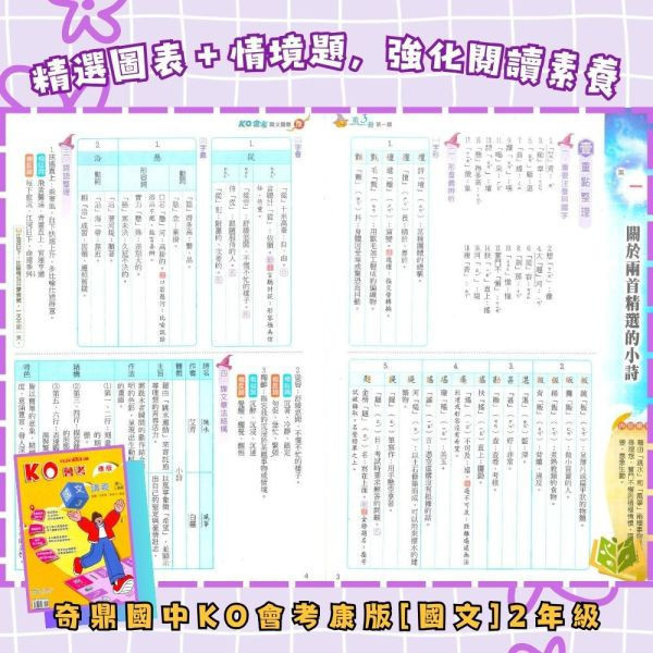奇鼎國中【KO會考/進A會考】進階講義 標準講義 114下 國中7~9年級｜國文/數學/自然/生/物/理化/地科｜適用康軒翰林/南一｜附解答 奇鼎KO會考、進A會考、國中講義、114下、7-9年級、國文數學自然生物理化地科、三版本適用、附解答、會考複習