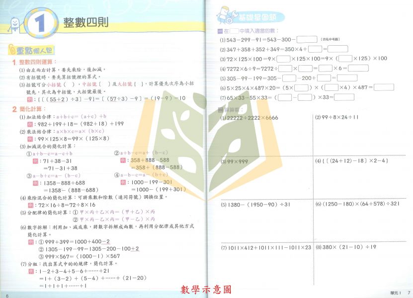 南一國小 新超群 總複習講義 入學祕笈 國語 數學 入學模擬題本 附解答 【升國中/私中教材】 