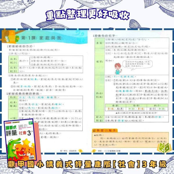 鼎甲國小【講義式評量】適用康軒 114下 國小1~6年級｜國語/數學/生活/自然/社會｜附解答+5回月考複習卷｜ 114下, 鼎甲, 國小評量, 講義式評量, 康軒版, 國語, 數學, 自然, 社會, 生活, 附解答, 月考複習卷, 條列重點, 補習班教材, 課後練習