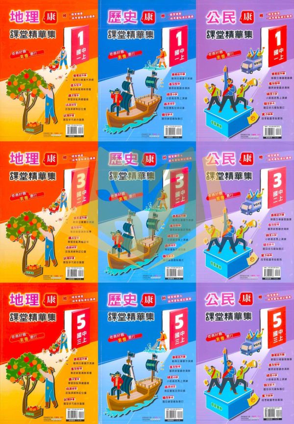 奇鼎國中【課堂精華集+考試必備】標準講義 115上 國中7~9年級｜地理/歷史/公民/社會｜適用康軒/翰林｜附解答 奇鼎講義、課堂精華、考試必備、114上114下、國中社會科、地理歷史公民、康軒翰林適用、附解答、7-9年級、社會講義