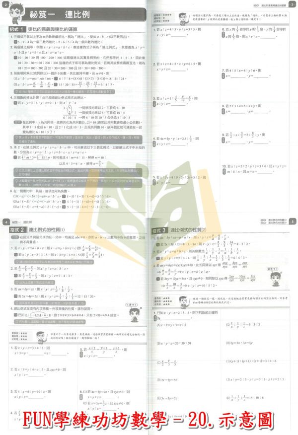 康軒國中 搶分王 FUN學練功坊數學–國中1~3年級【國中數理輔材】 