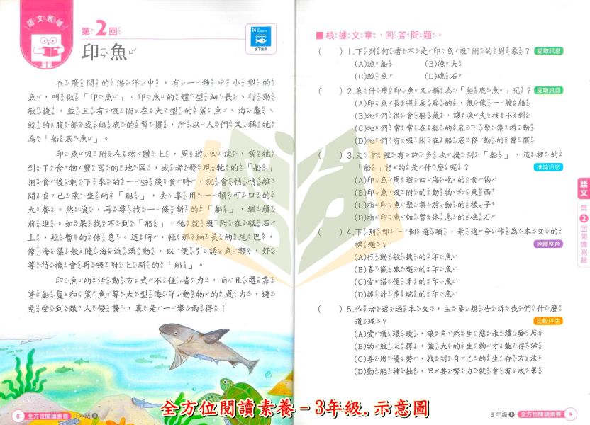 康軒國小 全方位閱讀素養 國小數學 3~6年級 附解答【國小國語輔材】 