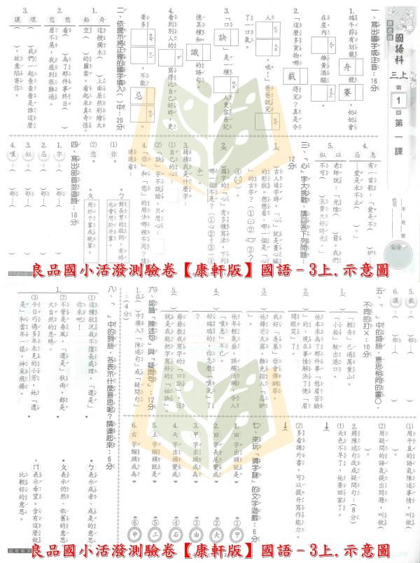 良品國小 114上 最新版 國小測驗卷《活潑測驗卷》適用康軒 國小1~6年級 國語 數學 自然 社會 附解答＋雙面試題 114上, 良品, 測驗卷, 活潑測驗卷, 素養測驗卷, 國小測驗卷, 康軒版, 國語, 數學, 自然, 社會, 附解答, 雙面試題, 可撕式, 考前複習, 模擬考卷