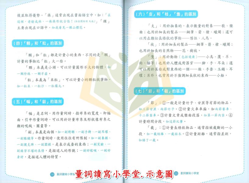 螢火蟲國小 量詞讀寫小學堂 【國小國語輔材】 