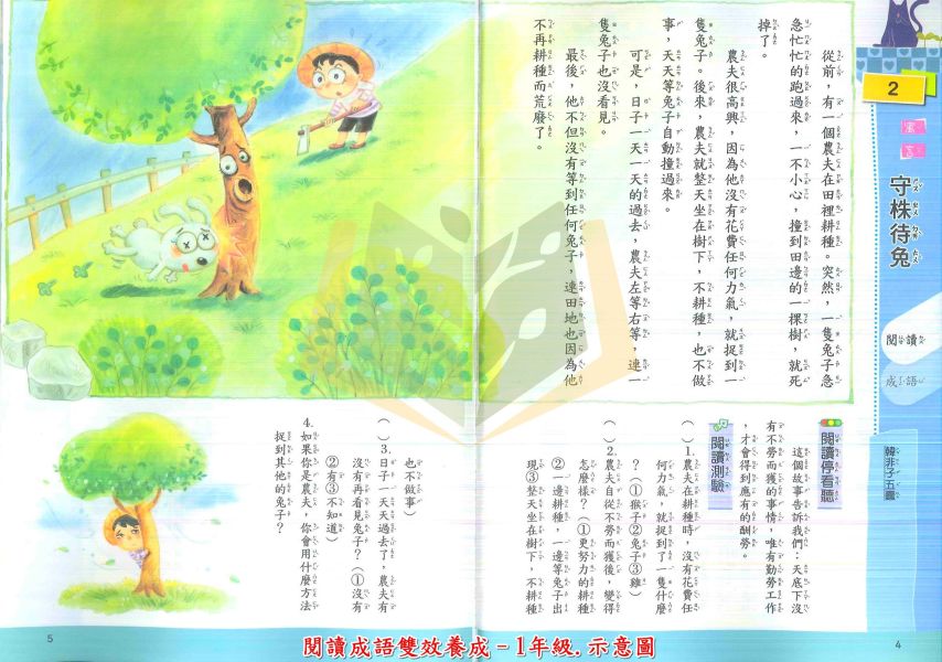 南一國小 閱讀成語雙效養成 國小國語 1~6年級 附解答【國小國語輔材】 