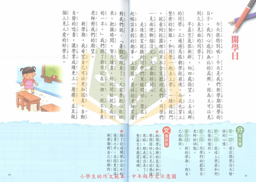 世一國小 小學生的作文範本 國小 低年級 中年級 高年級 附解答【國小國語輔材】 