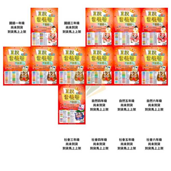 高升鑫國小 國小測驗卷 直說測驗卷 適用康軒 翰林 南一 114上 國小1~6年級 國語 數學 自然 社會 雙面試題 附解答 
