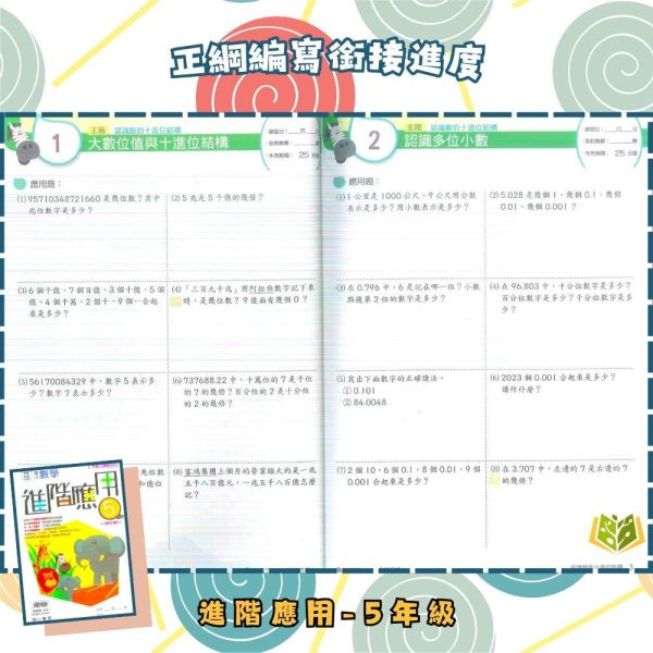 店長推薦 應用首選 南一國小【進階應用】3~6年級｜附解答｜【國小數學輔材】 南一國小、進階應用、數學練習、3-6年級、應用解題、素養數學、模擬試題、開學先修、國小數學輔材、附解答