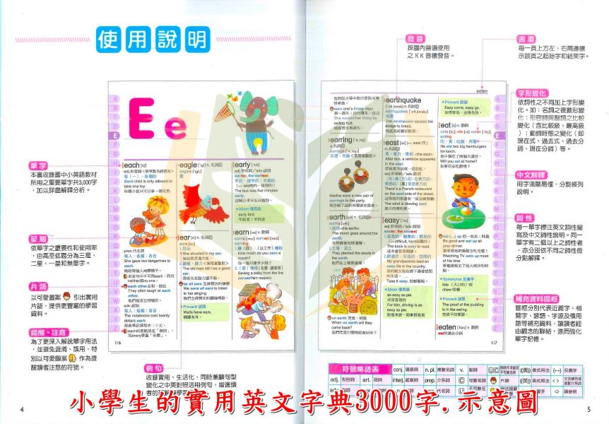 世一國小 小學生的實用英文字典3000字 【國小英語輔材】【字典】 