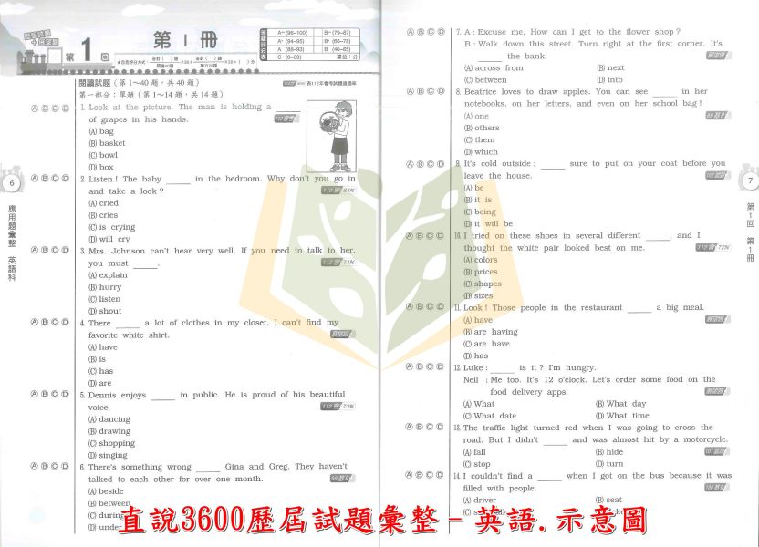 高升鑫國中 115會考 直說3600 歷屆試題彙整 會考模擬試題 國文 英語 數學 自然 社會 附解答 【國中會考】 