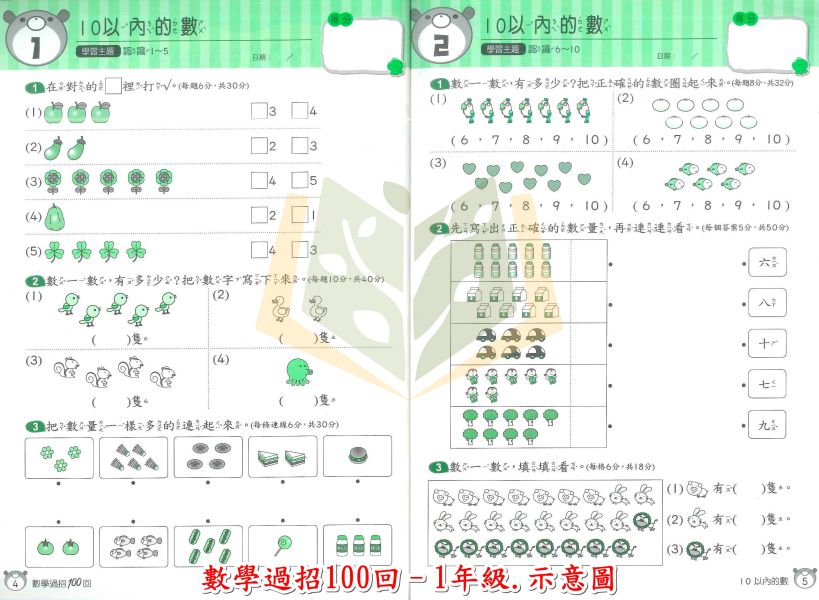 康軒國小 數學過招100回 國小數學 1~6年級 附解答【國小數學輔材】 