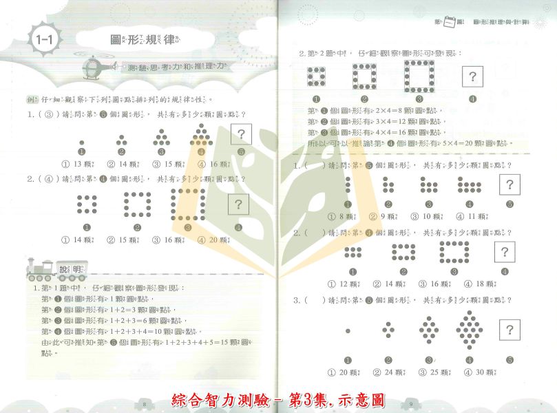 前程國小 升國小資優班 綜合智力測驗 1~6集 附解答 【升國小資優班教材】 