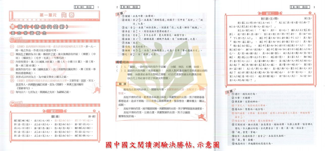 建興國中 國文常識選詞及閱讀評量 國中國文閱讀測驗決勝帖 國中國文作文保庇升級 