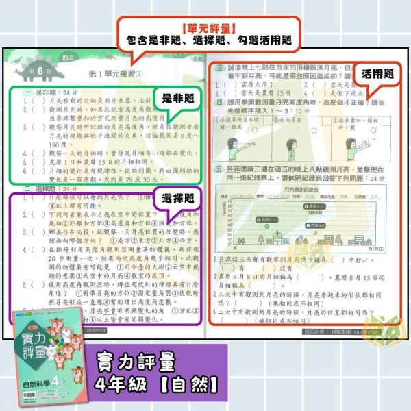 翰林國小 115上｜【實力評量】｜國小1~6年級｜國語/數學/生活/自然/社會｜附練習簿/解答 翰林國小115上,實力評量,國小評量,國語評量,數學評量,生活評量,自然評量,社會評量,練習簿,附解答