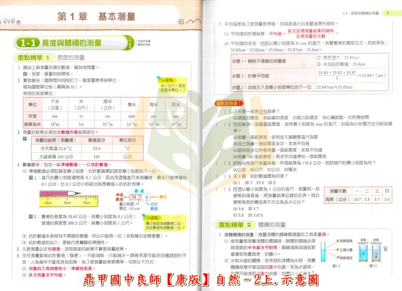 鼎甲國中 講義 良師講義 適用康軒 翰林 南一 114上 國中1~3年級 國文 英語 數學 自然 附解答 