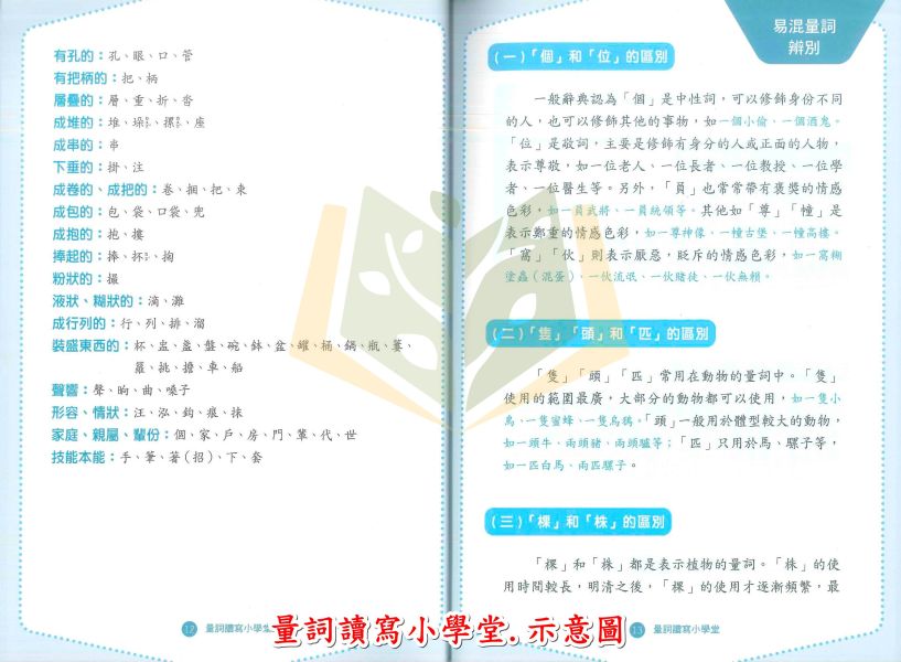 螢火蟲國小 量詞讀寫小學堂 【國小國語輔材】 