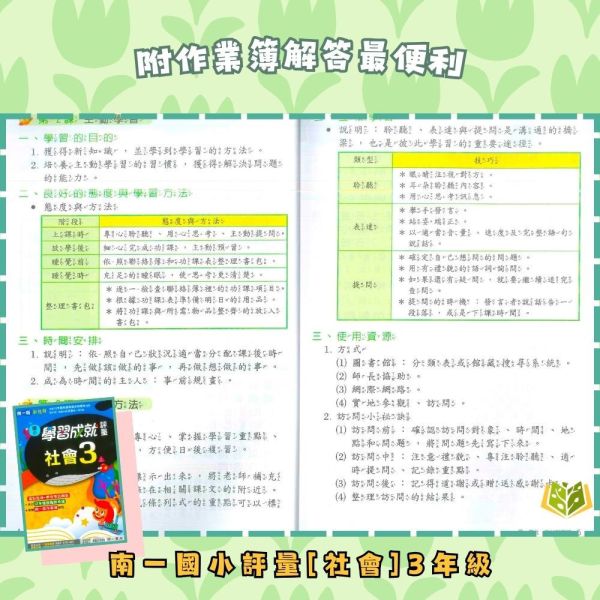 南一國小 114下 國小評量《學習成就評量》國小1~6年級 國語 數學 生活 自然 社會 附練習簿/解答 114下, 南一國小, 國小評量, 學習成就評量, 國語, 數學, 自然, 社會, 生活, 1~6年級, 練習簿, 附解答, 課後練習