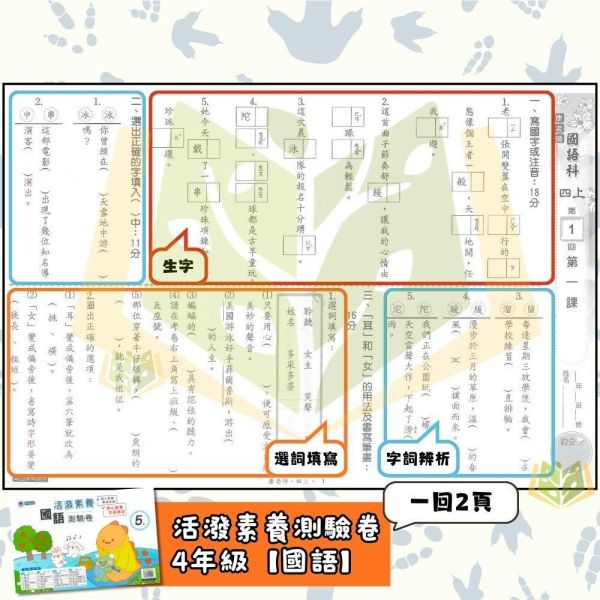 良品國小 115上 最新版 國小測驗卷《活潑測驗卷》適用康軒 國小1~6年級 國語 數學 自然 社會 附解答＋雙面試題 115上, 良品, 測驗卷, 活潑測驗卷, 素養測驗卷, 國小測驗卷, 康軒版, 國語, 數學, 自然, 社會, 附解答, 雙面試題, 可撕式, 考前複習, 模擬考卷