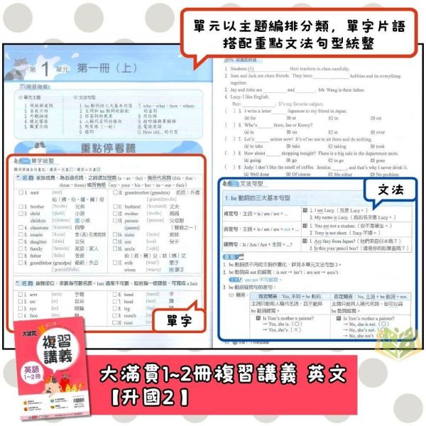 升國二暑假複習 翰林國中【大滿貫1~2冊】複習講義｜國文/英語/數學/自然/地理/歷史/公民｜附解答｜【升國二暑假先修】 國中先修,暑假複習,升國二,翰林教材,大滿貫講義,全科複習,國文英語數學,自然社會,附解答,暑假練習本
