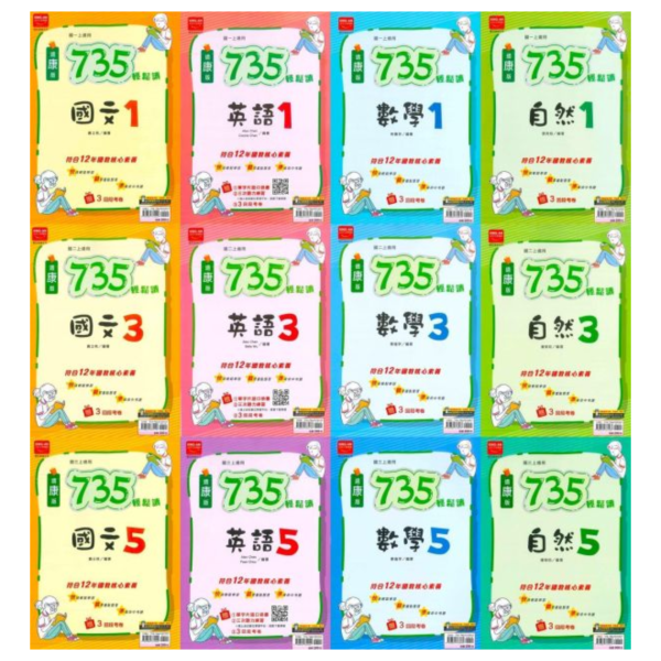 金安國中【735輕鬆讀】薄講義 國中評量 115上 國中7~9年級｜國文/英語/數學 /自然｜適用康軒/翰林/南一｜附解答 金安735輕鬆讀、國中薄講義、115上、7-9年級、國英數自然社會、三版適用、附解答、國中評量、複習講義、學校用書