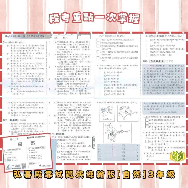 弘碁國小 114下 最新版《國小月考卷/段考卷》適用翰林 國小1~6年級 國語/數學/生活/自然/社會 附解答【考前首選/月考必備】 弘碁月考卷、國小段考卷、翰林版評量、114下最新版、國語數學自然社會、國小考前練習、期末期中考卷