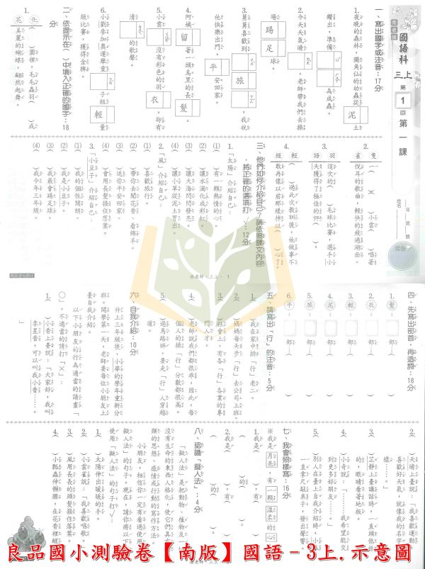 良品國小 國小測驗卷 活潑測驗卷 適用南一 114上 113下 國小1~6年級 國語 英語 數學 自然 社會 雙面試題 附解答 