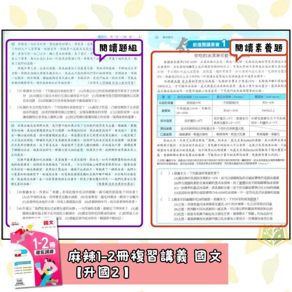 國中暑假先修｜康軒國中 麻辣複習講義 1-2冊 國文／英語／數學 升國二（附解答） 國中先修,暑假複習,升國二,康軒教材,麻辣講義,國文英語數學,附解答,國中複習,暑假練習本,學習提升