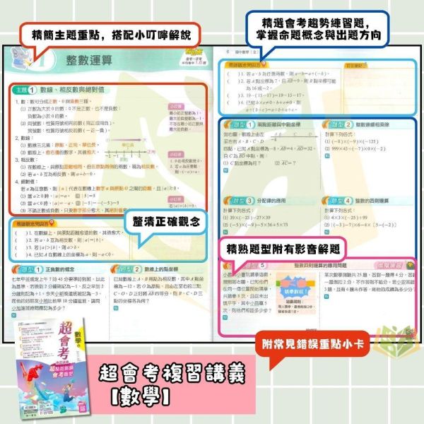 116國中會考 南一【超會考】複習講義｜國文/英語/數學/生物/理化/地科/地理/歷史/公民 附解答 116會考 南一 超會考 複習講義 國中會考 模擬試題 附解答 真人教學影片 解題影片 國文 英語 數學 理化 生物 地科 社會 地理 歷史 公民