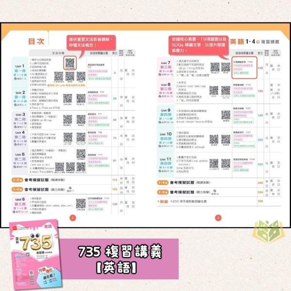 116國中會考 金安【735輕鬆讀/新思維/國文主題讚】複習講義｜國文/英語/數學/理化/公民 附解答 116會考 金安 735輕鬆讀 複習講義 國中會考 模擬試題 附解答 教學影片 解題影片 國文 英語 數學 理化 公民 會考重點 素養題