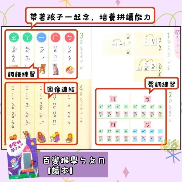 升小一暑假先修｜小康軒幼教 百變猴ㄅㄆㄇ&123套書｜國語數學生活評量（無解答） 小一先修教材,幼小銜接,注音教材,有聲書教材,ㄅㄆㄇ學習,幼兒數學,親子共讀,學前準備,閱讀能力,基礎數學