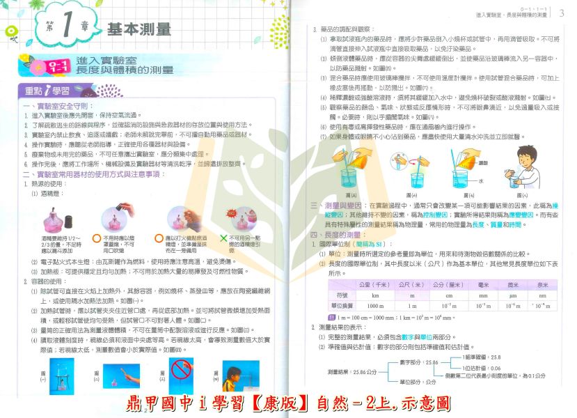 鼎甲國中 講義 i學習 適用康軒 翰林 南一 114上 國中1~3年級 國文 英語 數學 自然 地理 歷史 公民 附解答 