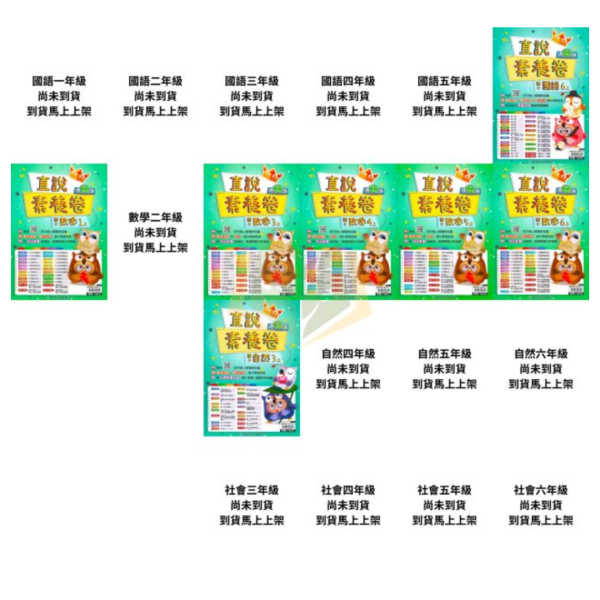 高升鑫國小 國小測驗卷 直說測驗卷 適用康軒 翰林 南一 114上 國小1~6年級 國語 數學 自然 社會 雙面試題 附解答 