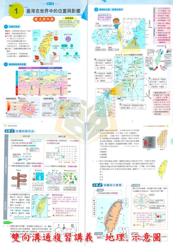 金安國中 115會考 雙向溝通 複習講義 國文 英語 數學 生物 理化 地理 歷史 公民 附解答【國中會考】 