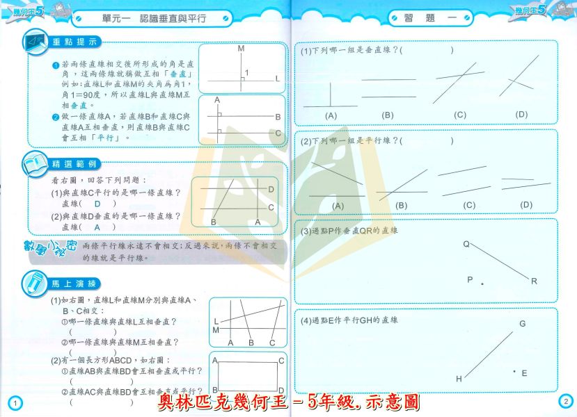 奧林匹克國小 奧林匹克幾何王 國小數學 1~6年級 附解答【國小數學輔材】 