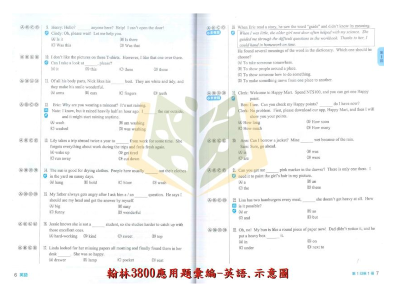 116國中會考 翰林【3800】應用題彙編 ｜國文/英語/數學/自然/社會 附解答 國中會考、翰林3688應用題、國英數自然社、116會考、模擬試題、素養題、附解答、影音解析、弱點診斷、國中複習、會考練習