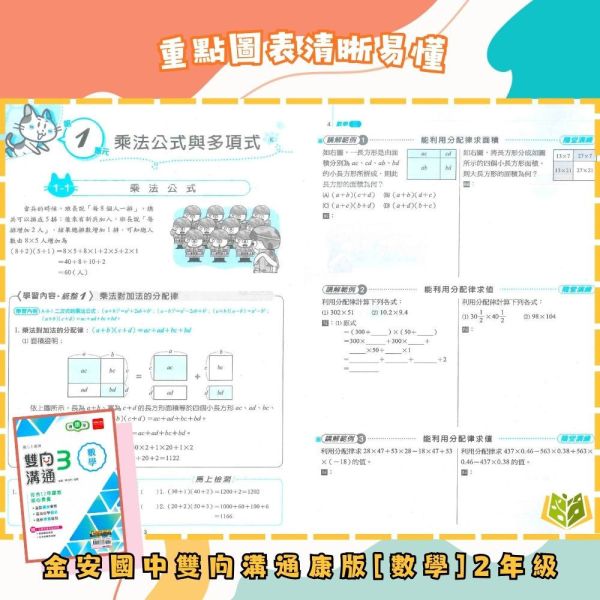 金安國中【雙向溝通講義】標準講義 114下 國中7~9年級｜國文/英語/數學/自然｜適用康軒/翰林/南一｜附解答 金安雙向溝通講義、114下、國中7-9年級、國文英語數學自然、三版適用、附解答、國中標準講義、國一國二國三、複習教材