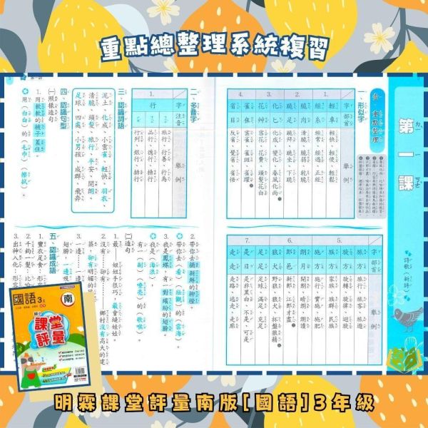明霖國小 115上｜【課堂評量】國小評量｜適用南一版｜國小1~6年級｜國語/數學/生活/自然/社會｜附解答＋5回月考複習卷＋1回全冊複習卷 明霖國小115上,課堂評量,南一版,國小評量,國語評量,數學評量,生活評量,自然評量,社會評量,月考複習卷,全冊複習卷,附解答